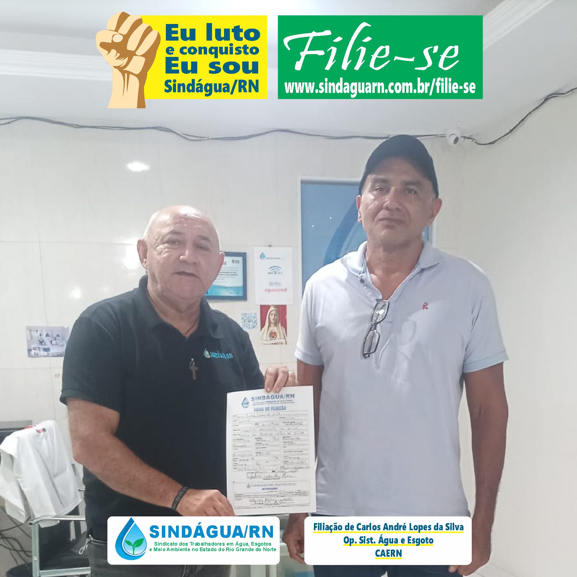 Filiação de Carlos André Lopes da Silva