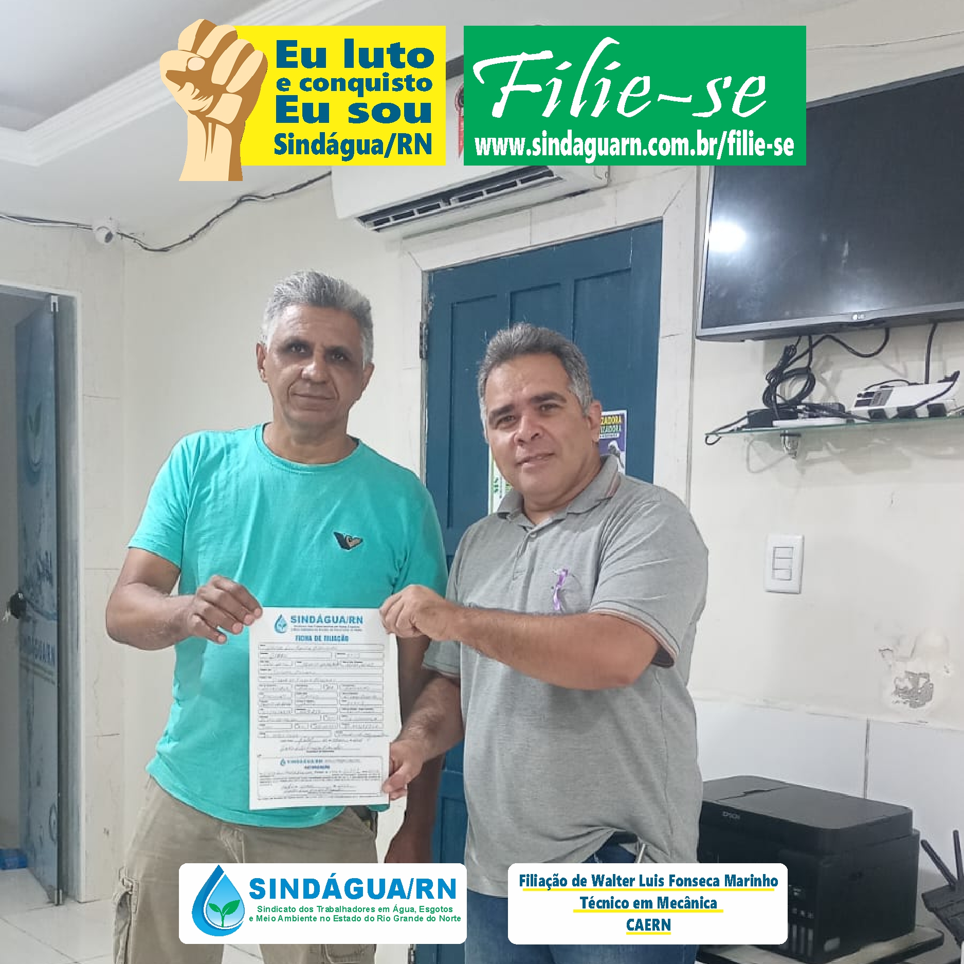 Filiação de Walter Luis Fonseca Marinho