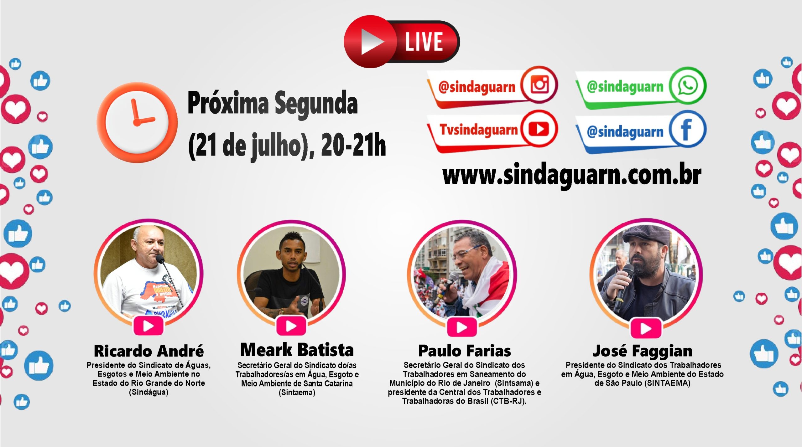Luta conta a privatização e as PPPs na CAERN (RN), CEDAE (RJ), CASAN (SC) e SABESP (SP)