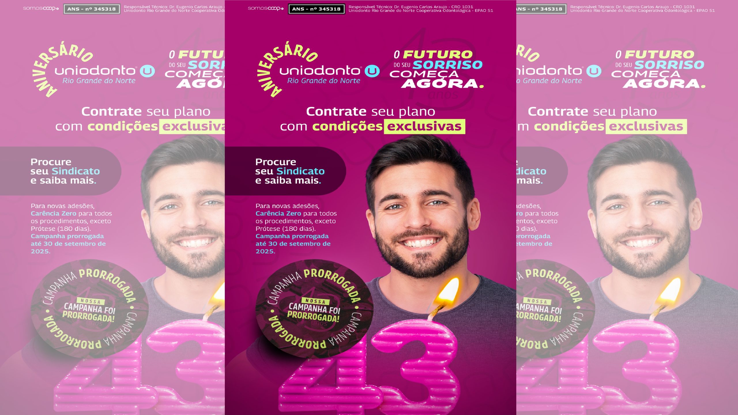 Adesão com carência zero na Uniodonto prorrogada até o dia 30/09/25