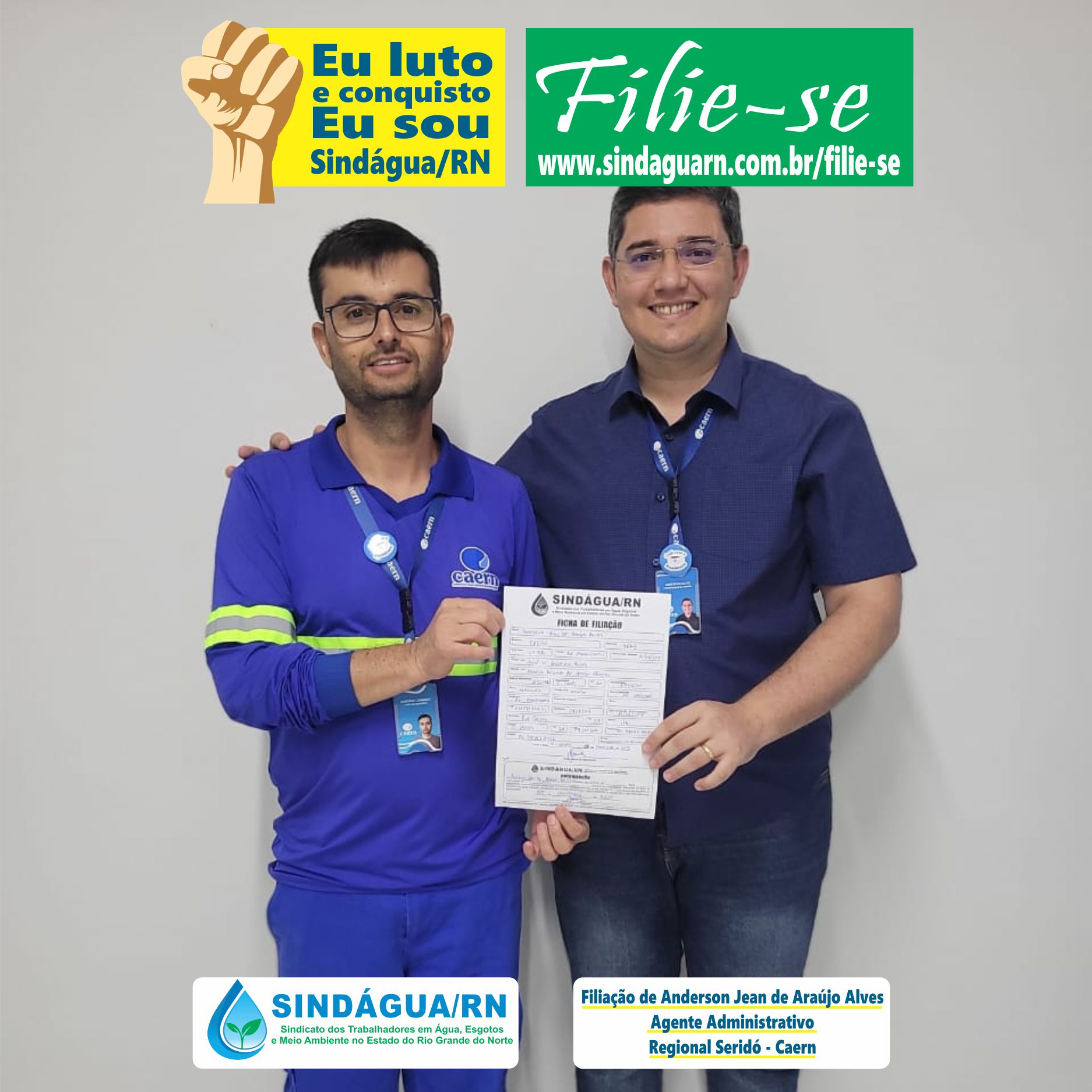Filiação de Anderson Jean de Araújo Alves
