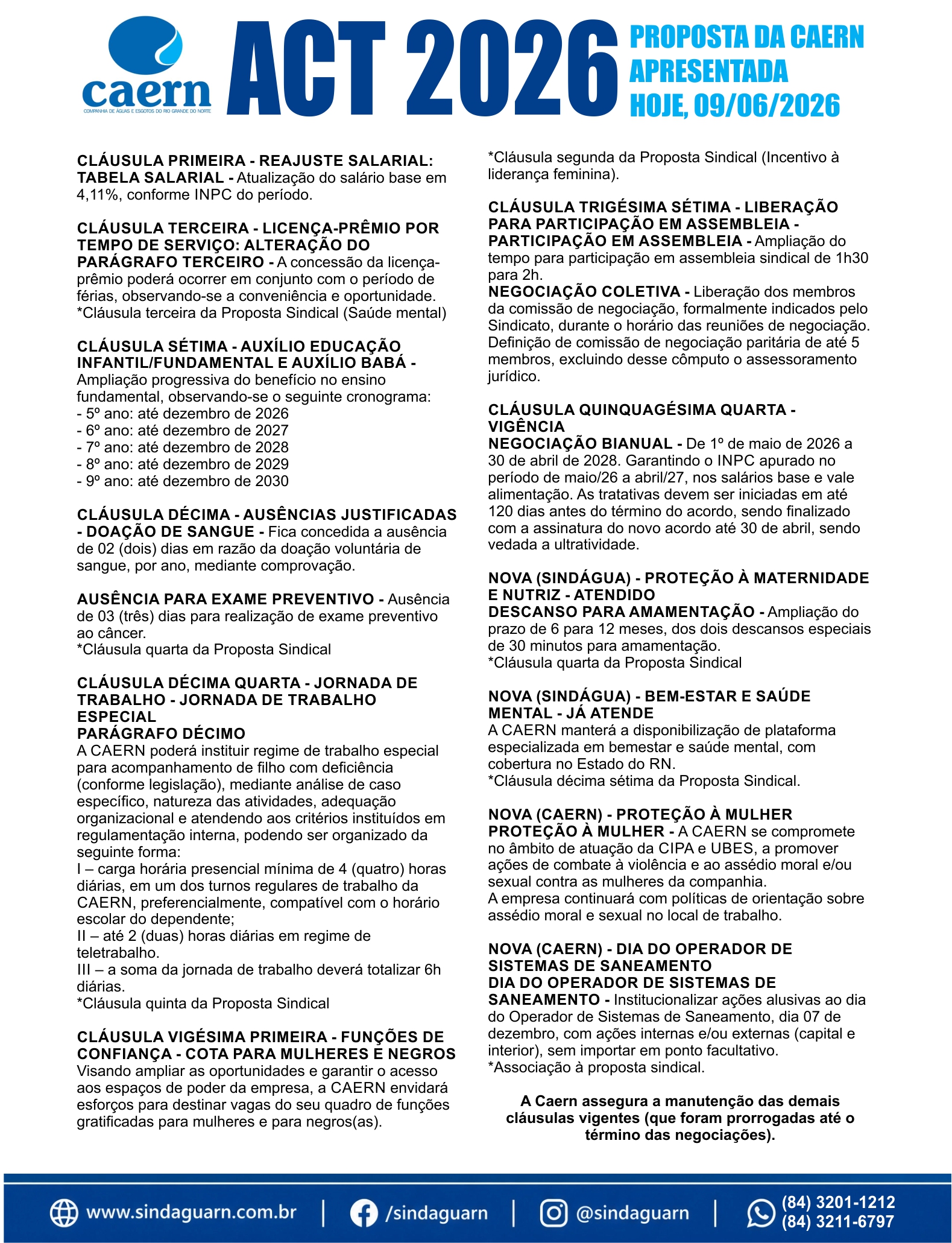 ACT 2026 - PROPOSTA DA CAERN APRESENTADA HOJE, 09/06/2026