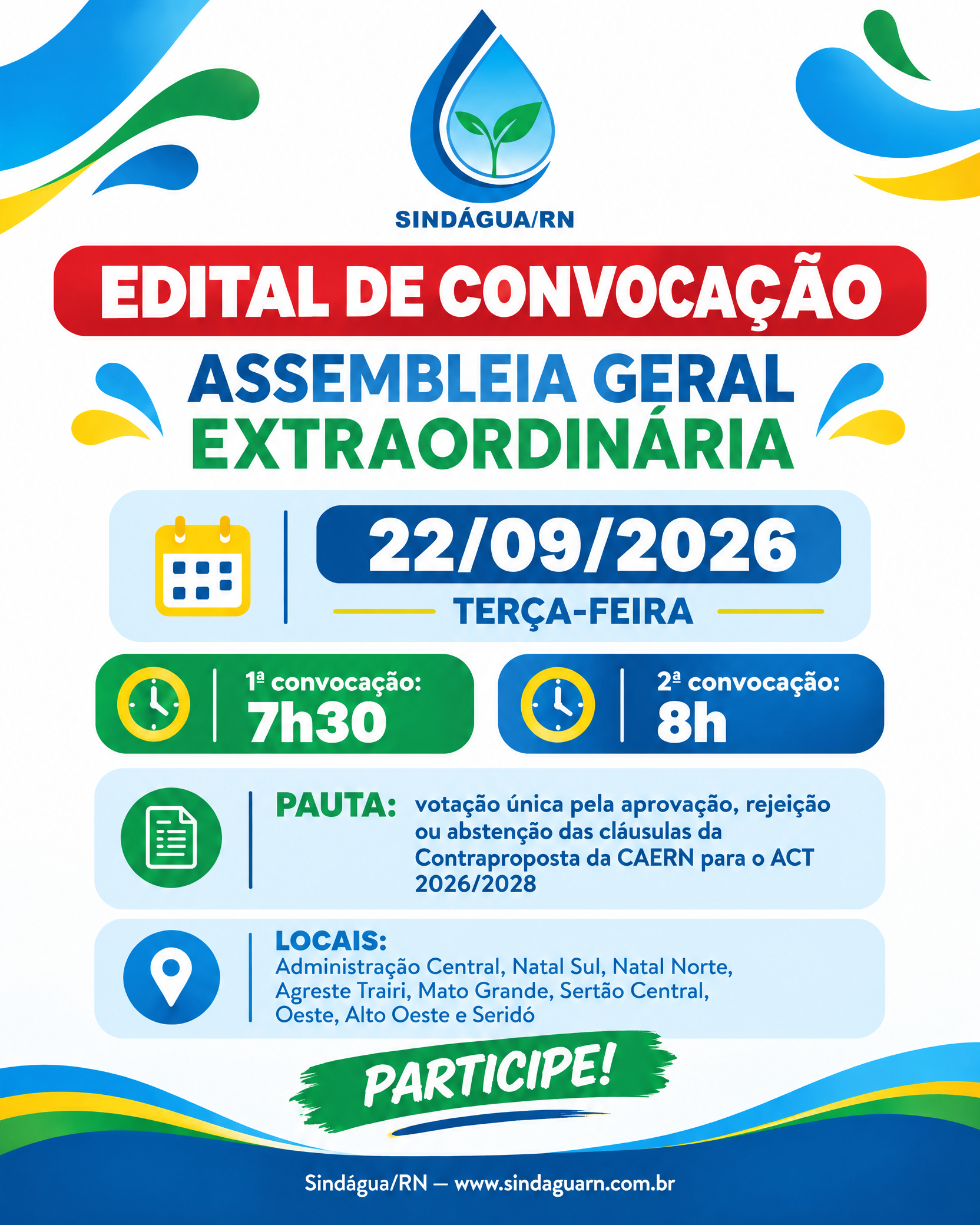 📢 EDITAL DE CONVOCAÇÃO