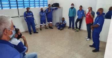Mobilização da direção do Sindágua/RN na Regional Mato Grande