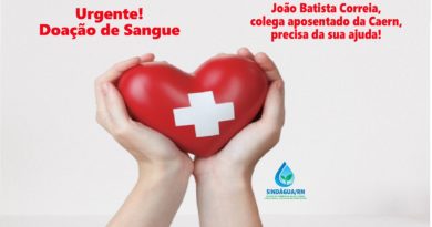 João Batista Correia, colega aposentado da Caern, precisa da sua ajuda!