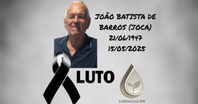 Luto por João Batista de Barros (Joca)