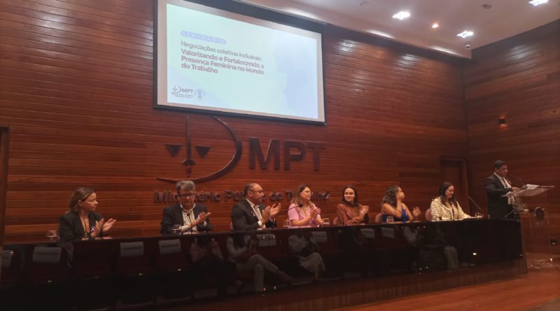 Sindágua/RN participa de seminário sobre negociações coletivas voltadas à proteção das mulheres