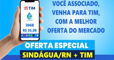 Parceria Sindágua/RN e TIM com as melhores ofertas do mercado