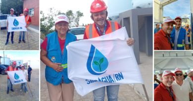 Ato da chegada das águas do Rio São Francisco no RN teve articulação político do Sindágua/RN contra a privatização da Caern