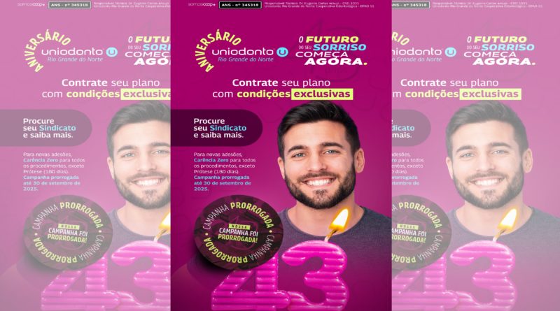 Adesão com carência zero na Uniodonto prorrogada até o dia 30/09/25