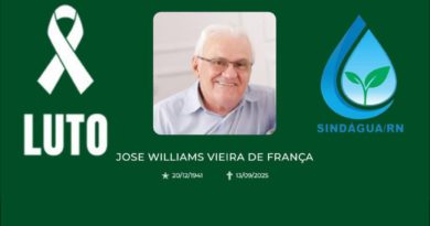 Luto por José Williams Vieira de França