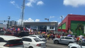 Manifestantes fazem ato contra PEC da Blindagem e PL da Anistia em Natal