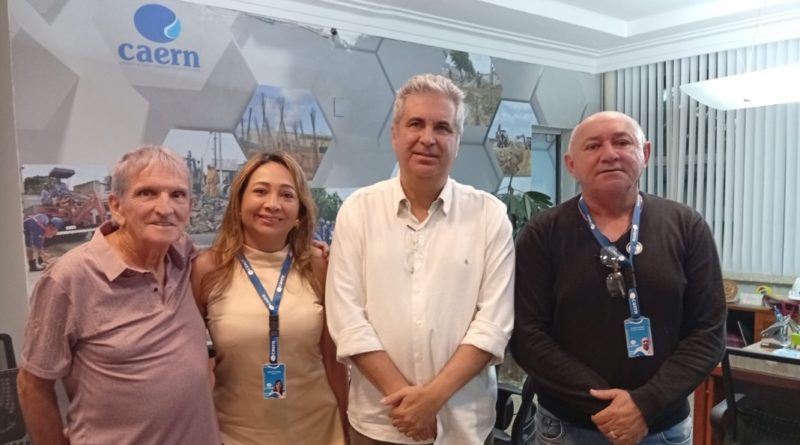 Informes da reunião do Sindágua/RN com o presidente da Caern, Sérgio Rodrigues.