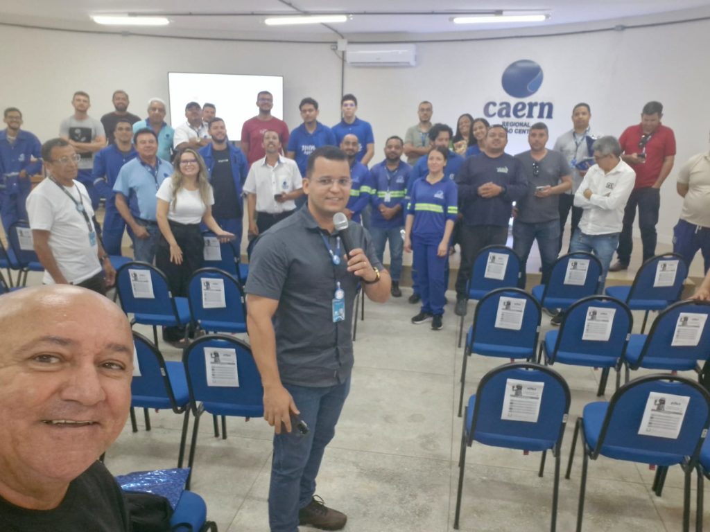 Sindágua/RN Marca Presença e Reforça Compromisso com a Segurança do Trabalhador na SIPAT da Caern em Assú