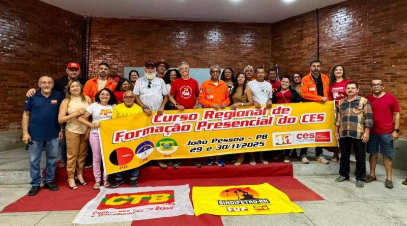 Diretores do Sindágua/RN têm qualificação no Curso Regional Nordeste – Formação que Fortalece a Luta Sindical!