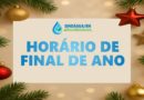 HORÁRIO DE FINAL DE ANO