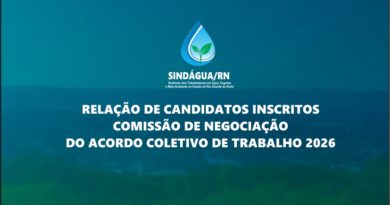 Conheça os Candidatos à Comissão de Negociação ACT 2026 do SINDÁGUA/RN!