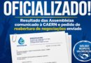 Sindágua/RN oficializa à CAERN o resultado da assembleia
