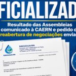 Sindágua/RN oficializa à CAERN o resultado da assembleia