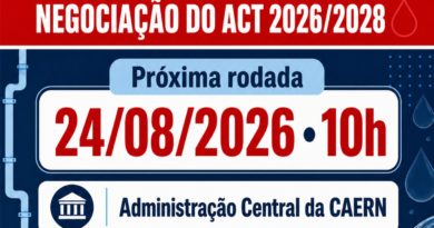 ATENÇÃO, TRABALHADORAS E TRABALHADORES DA CAERN!
