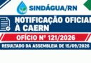 NOTIFICAÇÃO OFICIAL À CAERN