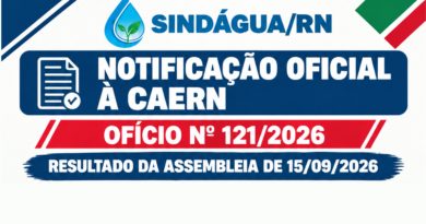 NOTIFICAÇÃO OFICIAL À CAERN