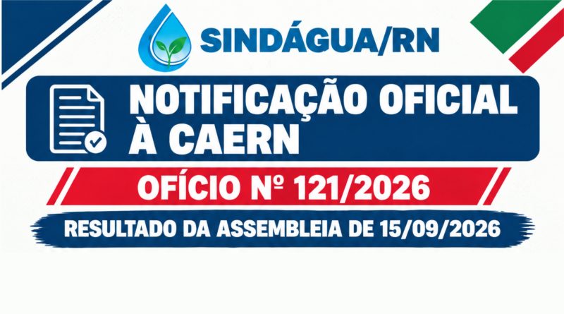NOTIFICAÇÃO OFICIAL À CAERN