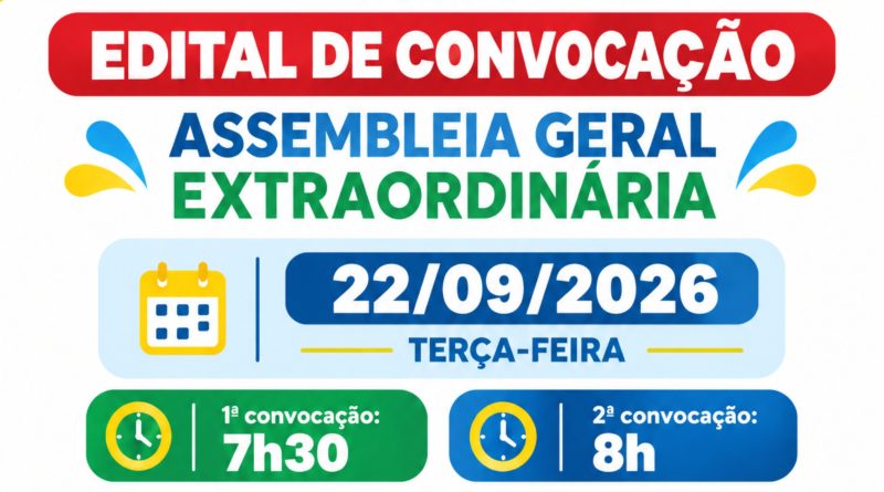 📢 EDITAL DE CONVOCAÇÃO