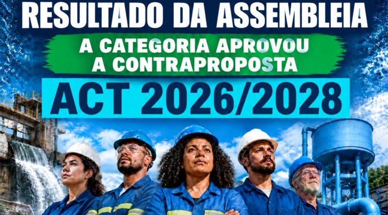 📢 SINDÁGUA/RN NOTIFICA OFICIALMENTE A CAERN SOBRE A APROVAÇÃO DA CONTRAPROPOSTA